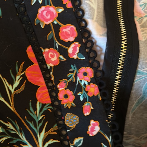 NWOT    Kate Spade Black Picnic Perfect Blossom Print Fit and Flare 8 - Picture 3 of 8